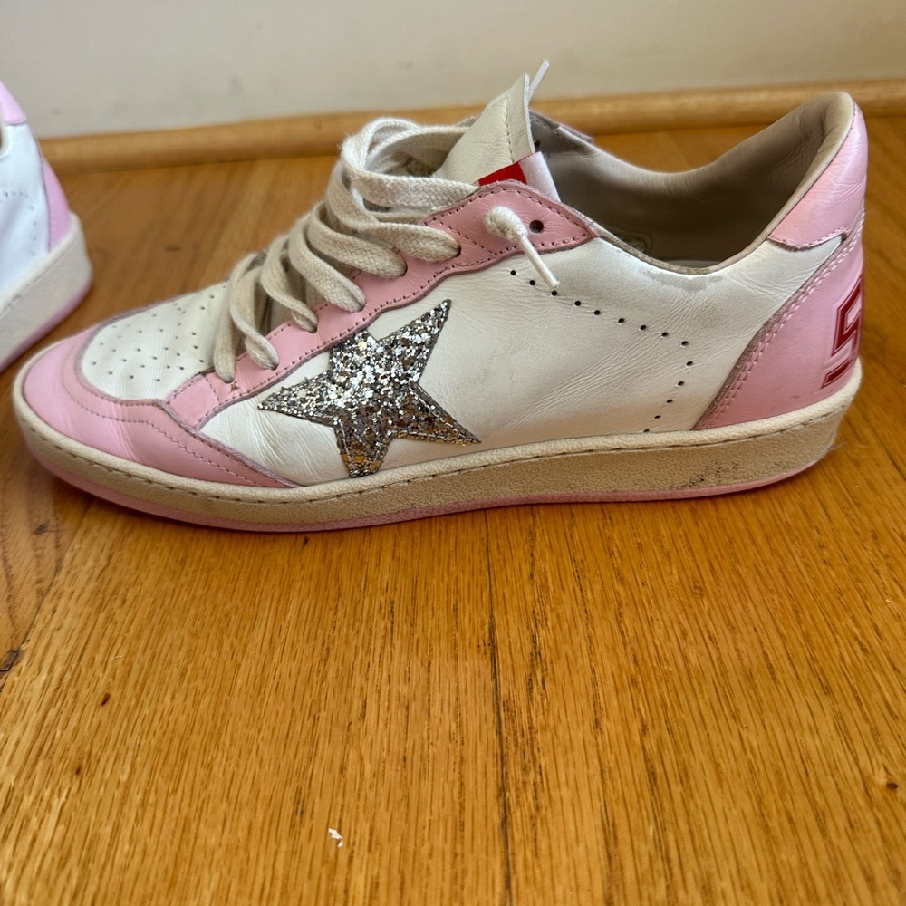 Golden Goose Ball star Pink with Silver Glitter size 39 - Picture 6 of 14